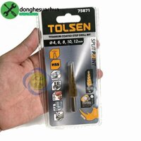 Mũi khoan tháp thẳng đuôi tròn 4-12mm Tolsen 75871