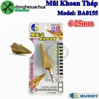 Mũi khoan tháp xoắn đuôi lục giác Đài Loan Buddy BA0155 6-25mm