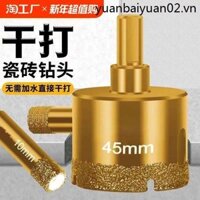 Mũi khoan thủy tinh Gạch men Dụng cụ mở lỗ khoan Đầu quay đá cẩm thạch chuyên dụng 6mm đục lỗ tròn mở vòng khoan