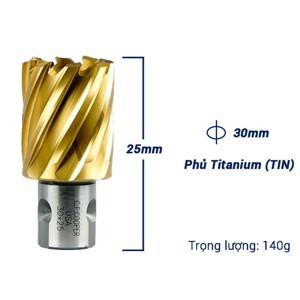 Mũi khoan từ thép gió HSS 30x25mm CFCooper MH25-30