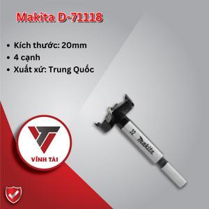 Mũi khoét gỗ 20x77mm Makita D-71118