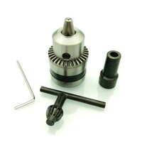 Mũi máy khuấy động cơ 1PCS Chuck, Đầu khoan điện thu nhỏ Chuck Điện mài điện, loại hình nón 1,5-10mm Bộ điều hợp bộ điều hợp điện UP6mm-Down1.5-10mm