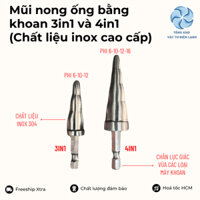Mũi nong ống bằng khoan 3in1 và 4in1 (Chất liệu inox cao cấp đúc nguyên khối) 6-10-12-16