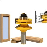 Mũi phay cắt rãnh ghép mộng cửa kính cốt 8MM