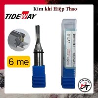 Mũi phay CNC cắt gỗ 6 me dao phay cánh khía thẳng 6mm TCT Tideway MCCNC-TW6C