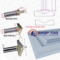 Mũi phay CNC pano cửa  ARDEN  1821, 1822, 1826, 1838