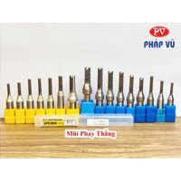 Mũi phay CNC TCT 3 cánh - có rãnh thoát phôi cốt 12.7 AK47 Arden