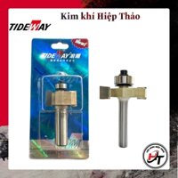 Mũi phay gỗ cuốc rãnh 2 cánh mũi móc ngang TIDEWAY cao cấp 1604 MSC-TW