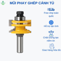Mũi phay gỗ ghép mộng cánh tủ hợp kim cao cấp, đánh mộng, đánh rãnh, soi các loại cánh tủ, ghép mộng