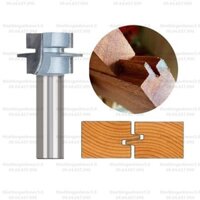 Mũi phay gỗ ghép ván nhân liền soi ghép thẳng 1 nhân dày 2cm 3cm MSGV1N [thietbinganhmoc5.0]