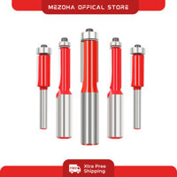 Mũi phay gỗ thẳng có bi mũi soi lấy nền đỏ cốt 1/4 inch và 1/2 inch cao cấp bền đẹp Mezoha.vn