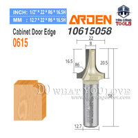 Mũi Router Arden Đánh Chỉ Cửa Tủ 8 x 16.5 x 22 mm Cốt 12.7 mm ARDEN 0615 Cabinet Door Edge Bit