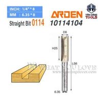 Mũi Router Arden Móc Rãnh 25 x 8 mm Cốt 6.35 mm Arden 0114