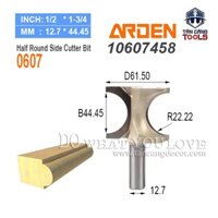 Mũi Router Bán Nguyệt Đánh Chỉ Lồi Arden R22.22 Cốt 12.7 mm