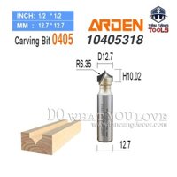 Mũi Router Đánh Chỉ Nhọn Arden R6.35 Cốt 12.7 mm