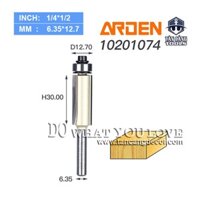Mũi Router Phay Thẳng Arden bi dưới Cốt 6.35 mm ( Nhiều Kích Thước )
