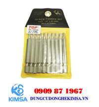 Mũi siết máy lục giác 4 mm (chiều dài 65mm), vỉ 10 cây Top