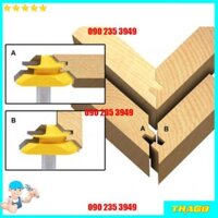 Mũi soi phay ghép ván góc vuông gỗ 45 độ QE092