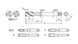 Mũi taro xoắn Nachi L6866-M4x0.7
