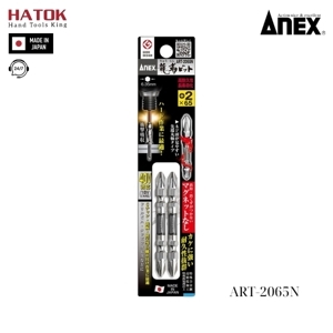 Mũi vặn vít 2 đầu có từ tính (+)2 x 65mm Anex ART-2065N
