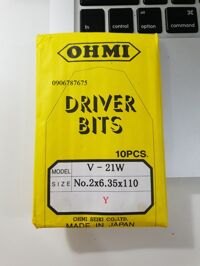 MŨI VÍT 2 ĐẦU OHMI NHẬT BÀN V-21W 110MM