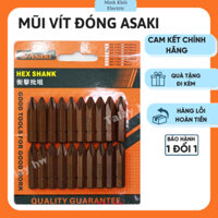 Mũi vít đóng Asaki AK-7186,AK-7185,vít đóng bake Asaki,đầu bắn vít,bộ tua vít lục giác,bộ tuốc nơ vít,bộ tô vít,đầu vít