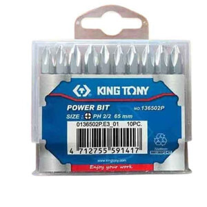 Mũi vít hai đầu bake PH2 Kingtony 136502P dài 65mm
