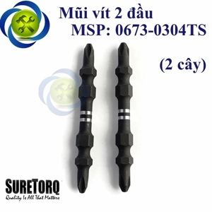 Mũi vít hai đầu PH2 Suretorq 0673-0304TS