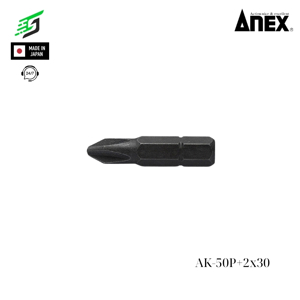 Mũi vít ngắn +2x30mm Anex AK-50P+2x30