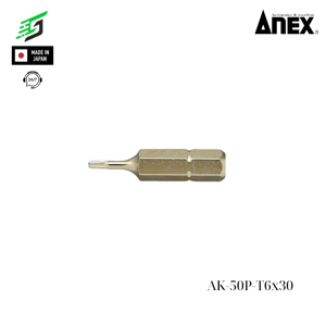 Mũi vít ngắn hoa thị Anex AK-50P-T6x30
