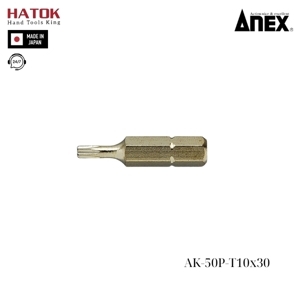 Mũi vít ngắn hoa thị Anex AK-50P-T10x30