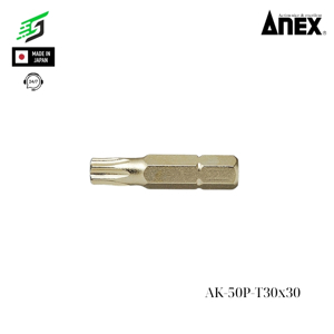 Mũi vít ngắn hoa thị Anex AK-50P-T30x30