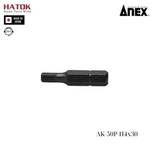 Mũi vít ngắn lục giác Anex AK-50P-H4x30