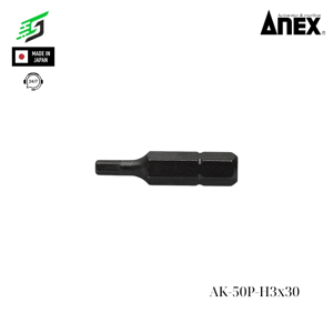 Mũi vít ngắn lục giác Anex AK-50P-H3x30