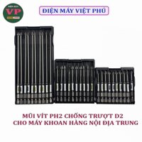 Mũi vít siêu hít PH2 D2 siêu hít, có vân chống trượt mũi- hàng nội địa trung-Xversion