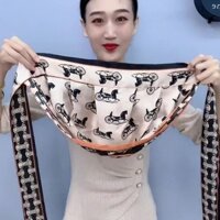 [Mui Xe Ruy Băng Hai Mặt] Khăn Trùm Đầu Che Nắng Bằng Satin Phong Cách Mới Dành Cho Bạn Nữ Đi Du Lịch