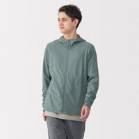 MUJI Áo Khoác Hoodie Nam Khóa Kéo Gấp Gọn Chống Tia Uv Nhanh Khô