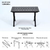 MUJI Bàn Xếp Nhôm