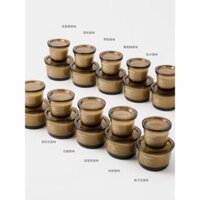 MUJI Sản phẩm mới MUJI hương thơm nến tuyết tùng Húng Quế gỗ đàn hương trắng Gardenia xô thơm hương thơm trong nhà