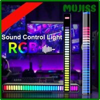 [Mujiss] RGB âm nhạc Kiểm Soát Đèn LED ứng dụng thông minh kiểm soát đón nhịp điệu đèn thân xe cho TV trên xe máy tính chơi Game trang trí để bàn đèn ✬✫✩