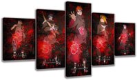 Mulan 5 Pieces Wall Art Akatsuki Naruto Anime Poster Wall Decor Paintings Uchiha Itachi Animation Art