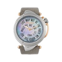 Mulco Be Sassy Quartz Swiss Analog Women's Watch | Mother of Pearl Sundial with Rose Gold Accents | Leather Watch Band | Water Resistant Stainl...