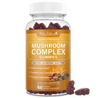 Mulittea Mushroom Complex Gummies Brain Booster Hỗ trợ miễn dịch & Giảm căng thẳng