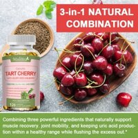 Mulittea Tart Cherry Uric Acid Clean Organic Caraway Seed Chiết xuất Bilberry Hỗ trợ chung Cơ bắp Sức khỏe Ngủ