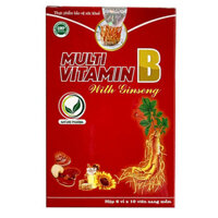 MULTI VITAMIN B WITH GINSENG, hỗ trợ bổ sung Vitamin nhóm B cho cơ thể, hỗ trợ tăng cường sức khỏe