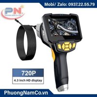 Multicam 112-1 Handheld Industrial Endoscope Camera 720P 8mm 5 meter 4.3Inch LCD Screen Borescope Pipe Inspection Endoscope Camera for Deep Well