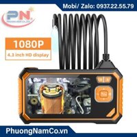Multicam 113 4.3inch HD display 1080P LCD industrial endoscope camera 8mm with Hard cable 10M