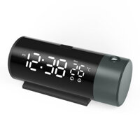 Multifunctional Projection Clock Time Temperature Digital Display Dual Clock LED Screen Backlit USB Powered Projector Cl