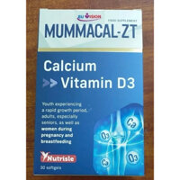 MummaCal-ZT - Bổ sung Canxi, Vitamin D3, tăng hấp thu Canxi, giúp xương chắc khỏe (Hộp 30 Viên)