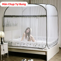 Mùng Chụp 💥 HÀNG LOẠI 1 💥 Màn Chụp Tự Bung Đỉnh Rộng Đỉnh Vuông Khung Xếp Cao Cấp Người Lớn Mùng Ngủ Kích 1m6x2m 1m8x2m